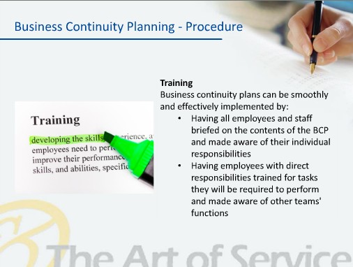 certification for business continuity plan